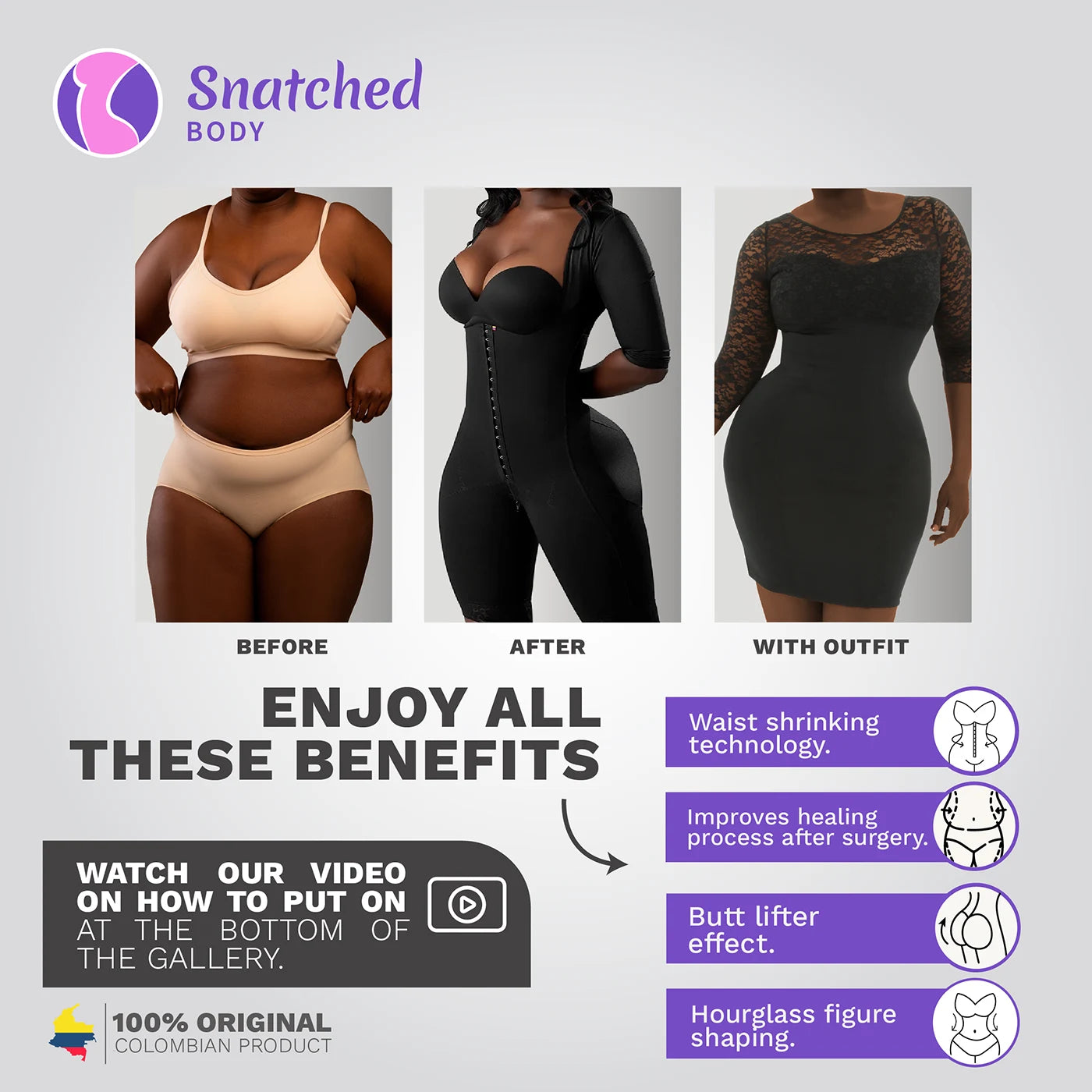Fajas Colombianas Compression Hourglass Figure Shapers Skims