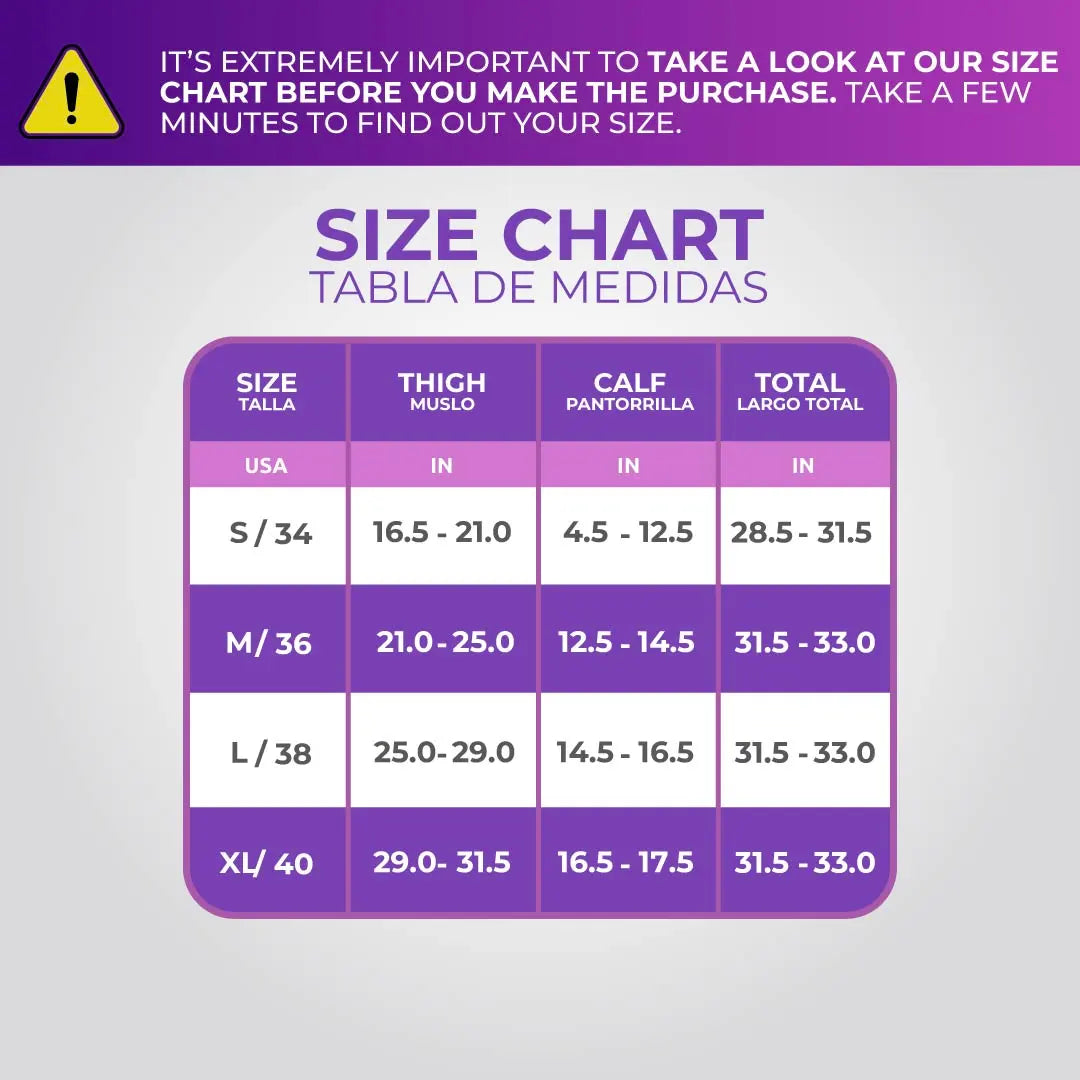 Body Shapers Size Guide