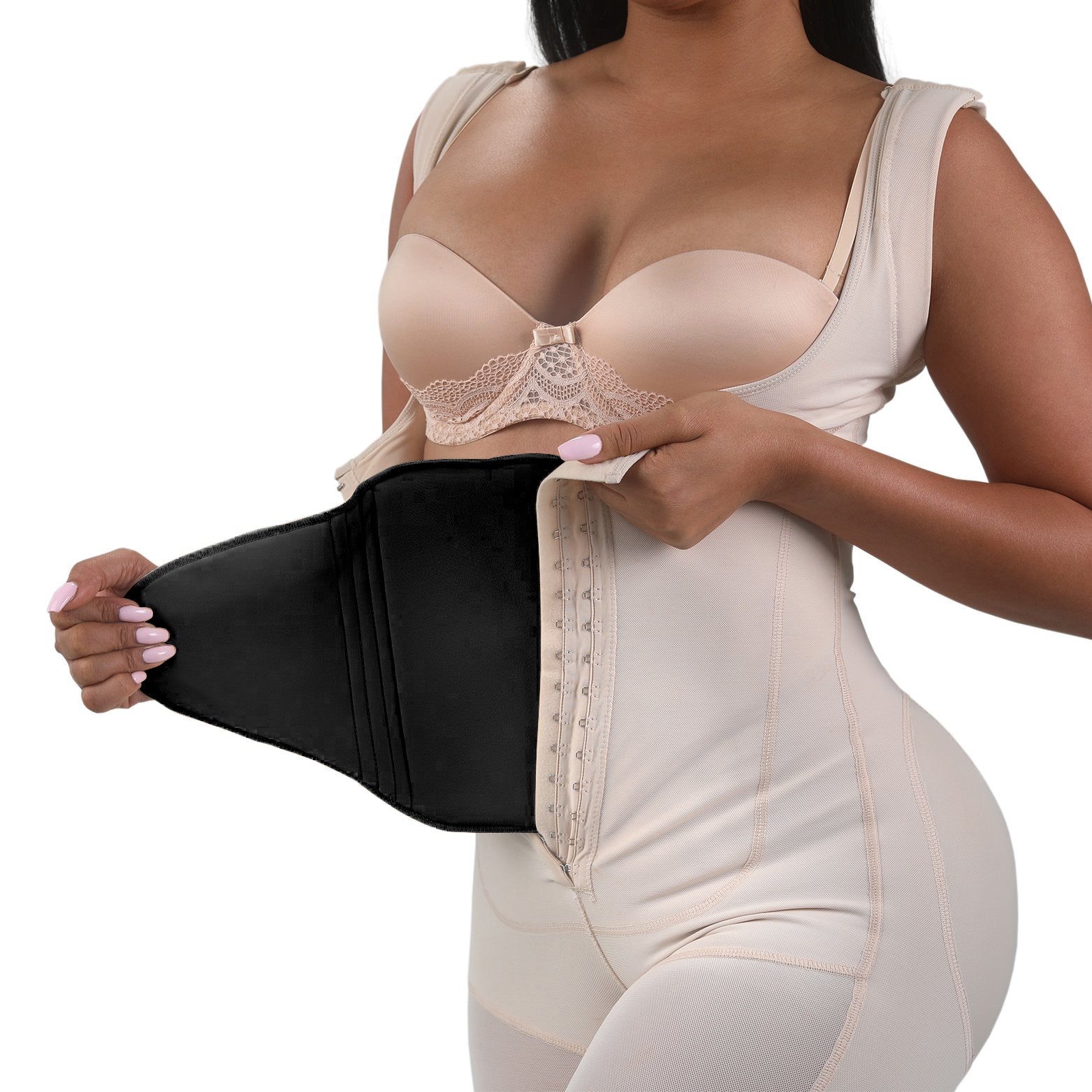 All About Shapewear AB Board Post Surgery Liposuction & Liposuction Recovery - Prevents Skin Folds & Marks, Speedy Healing, LiPo Foam Support - Abdominal Compression